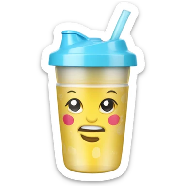 Sippy cup tumbler sticker