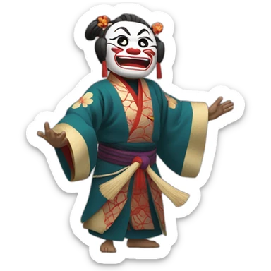 kabuki rocks singing sticker