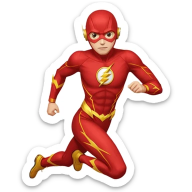 DC flash character coding very fast sticker