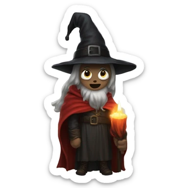 Path of exile witch with Santa hat sticker
