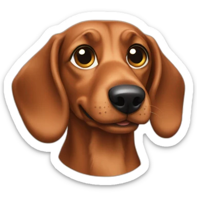 Teckel poil dur sticker