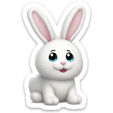 Jellycat stuffed animal bunny sticker