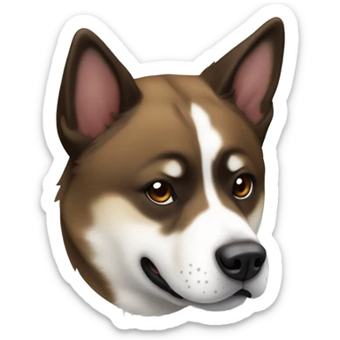 Brindle Japanese Akita inu sticker