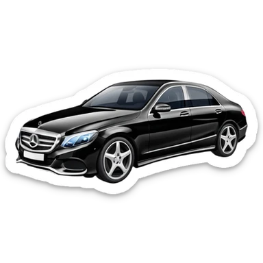 Mercedes-Benz luxury car sticker