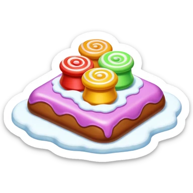 taffy on snow sticker