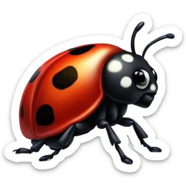 lady bug cute sticker