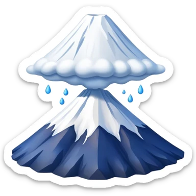 Cinematic Realistic Mount Fuji Emoji  sticker