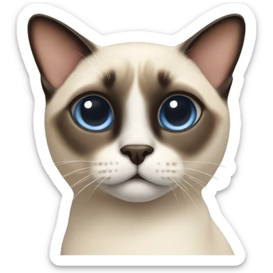 Siamese cat sticker