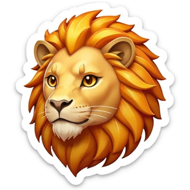 Pokemon legendary laranja and yellow crystal lion sticker