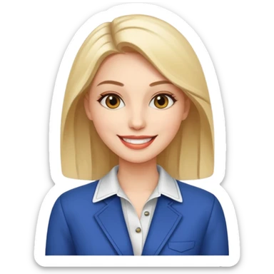 Stylish fashion female sticker