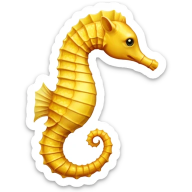 Finally, the seahorse emoji sticker