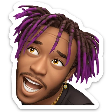 smiling boy with jewelry sticker