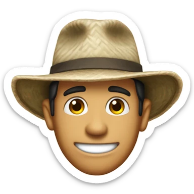 Jeff Probst in a survivor hat  sticker