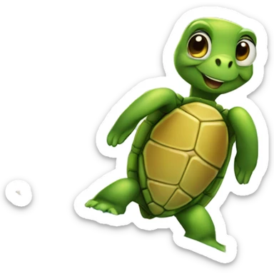 turtle on a surfboard sticker