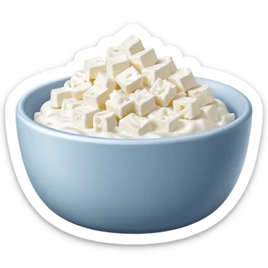 Cottage cheese sticker
