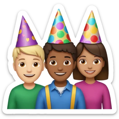 2 guys and a girl sticker