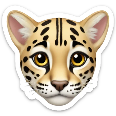 ocelot realistic sticker