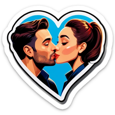 Hyper Realistic in love  sticker