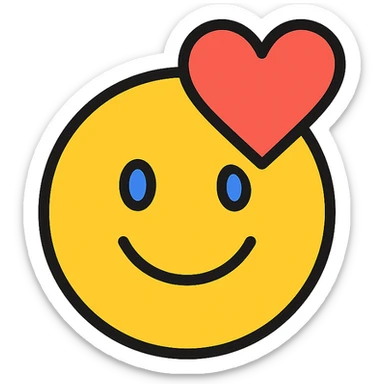simple and easily recognizable emoji based on fantrie.com logo, incorporating brand colors and atmosphere, clean design sticker