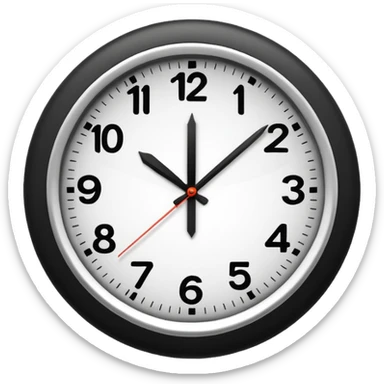 simlpe clock sticker