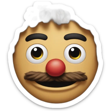 Muppet Bert Is exited sticker