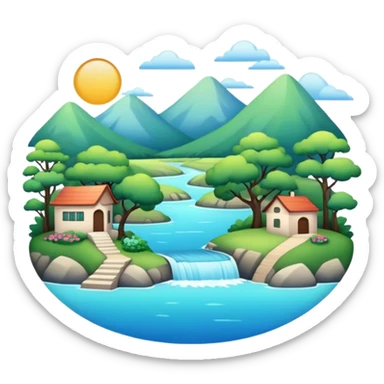 aesthetic-scenery-Decorations sticker