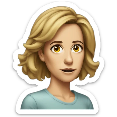 Kristen Wiig serious sticker