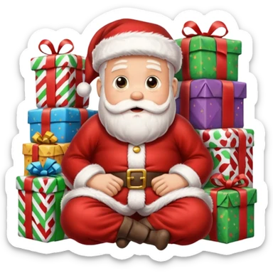 create a realistic christmas chaos sticker