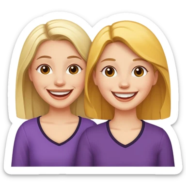 jecka and nichole  sticker