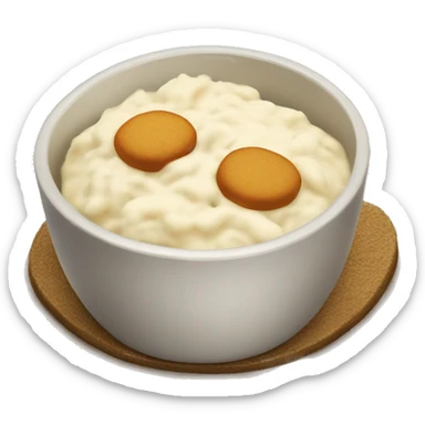 Pounded yam and egusi sticker