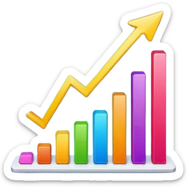sales graph sticker