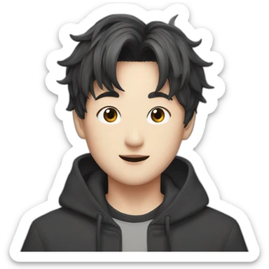 Jungkook as stylized character  sticker