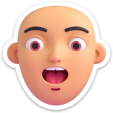 a laughing face with tears of joy sticker