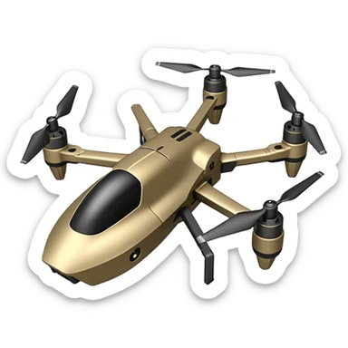 generate a realistic attack fpv dron sticker