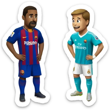 Real madrid vs barcelonna sticker