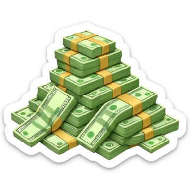 tons of money sticker