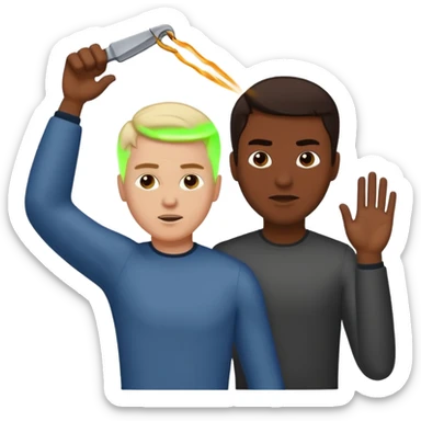 A white guy whipping a slave sticker