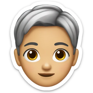 short haired chinita sticker