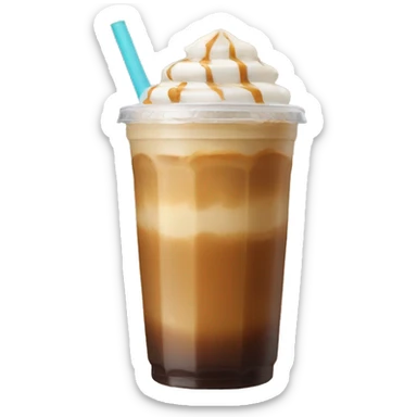 caramel iced coffee sticker