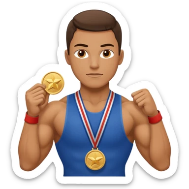 Champion with all respect sticker