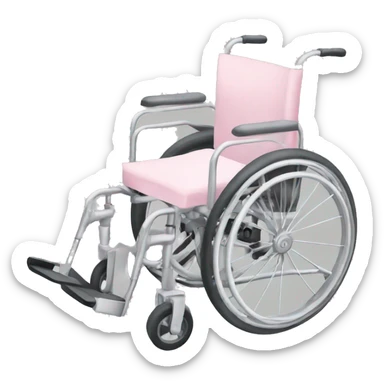 Pastel pink wheelchair sticker