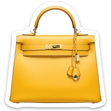 light yellow hermes kelly bag sticker