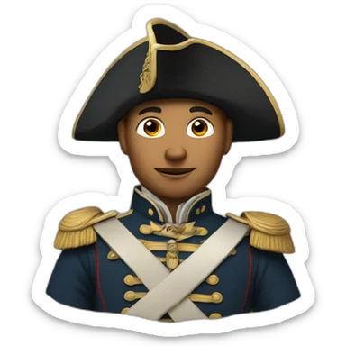 Dutch East India soldier from the past sticker