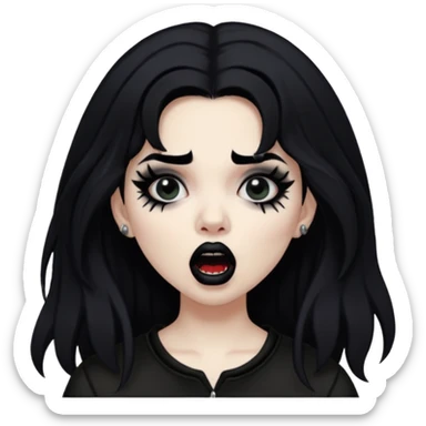 Mexican goth girl can’t sleep and yells about new suicideboy album
 sticker