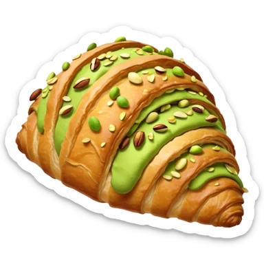 pistachio croissant sticker