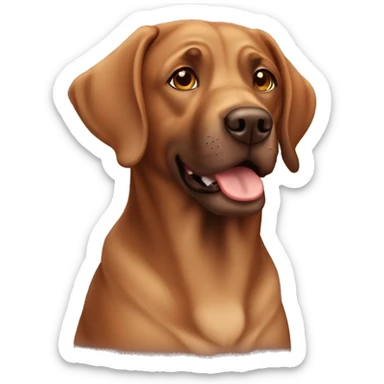 Brown labrador sticker