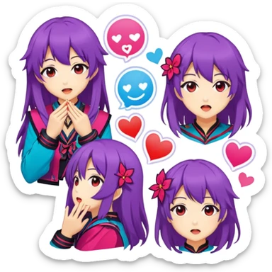 Make stikers about kisara in anime engage kiss sticker