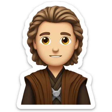 Anakin Skywalker with a Jedi braid sticker
