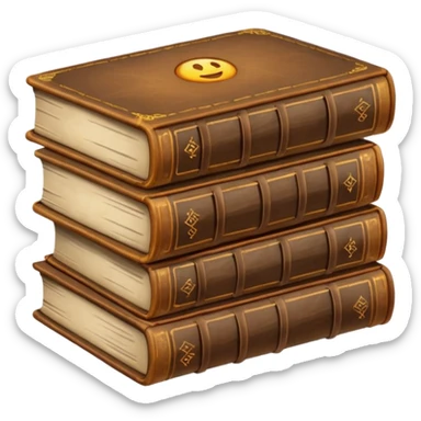 bunch of old book sticker