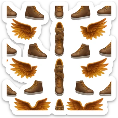 Hermes wings shoes mythologic god sticker